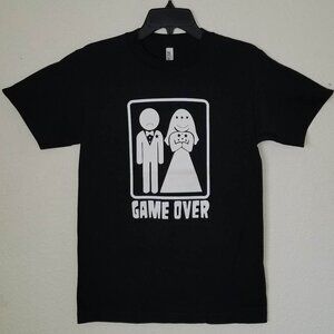 New "Game Over" Funny Men's Silkscreen T-Shirt. Available From Small-2XL.